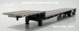 Item #TRL 1531 Silver Deck Black Frame Spread Axle Transcraft Stepdeck Trailer - 1/64 Scale - DCP by First Gear