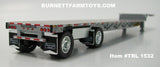 Item #TRL 1532 Silver Deck Silver Frame Spread Axle Transcraft Stepdeck Trailer - 1/64 Scale - DCP by First Gear