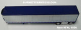 Item #TRL 1536 Chrome Ribbed Sided Cobalt Blue Trim Spread Axle Utility Refrigerated Trailer with Thermo King Refrigerator - 1/64 Scale - DCP by First Gear