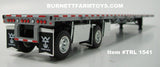 Item #TRL 1541 Silver Deck Black Frame Spread Axle Wilson Roadbrute Flatbed Trailer - 1/64 Scale - DCP by First Gear