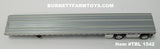Item #TRL 1542 Silver Deck Silver Frame Spread Axle Wilson Roadbrute Flatbed Trailer - 1/64 Scale - DCP by First Gear