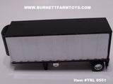 Item #TRL 0551 Chrome with Black Trim Single Axle Wabash Refrigerated Pup Trailer with Carrier Refrigerator Unit