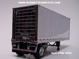 Item #TRL 0554 Chrome with Black Frame Single Axle Wabash Refrigerated Pup Trailer with Thermo King Refrigerator Unit