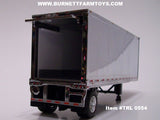 Item #TRL 0554 Chrome with Black Frame Single Axle Wabash Refrigerated Pup Trailer with Thermo King Refrigerator Unit